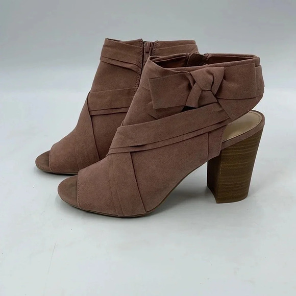 LC Lauren Conrad Shoes - LC Lauren Conrad Womens  Ankle Boots Shoes Bootie Party Mauve Side Bow